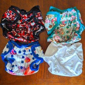 Bundle of four Rumparooz Cloth Diaper Covers